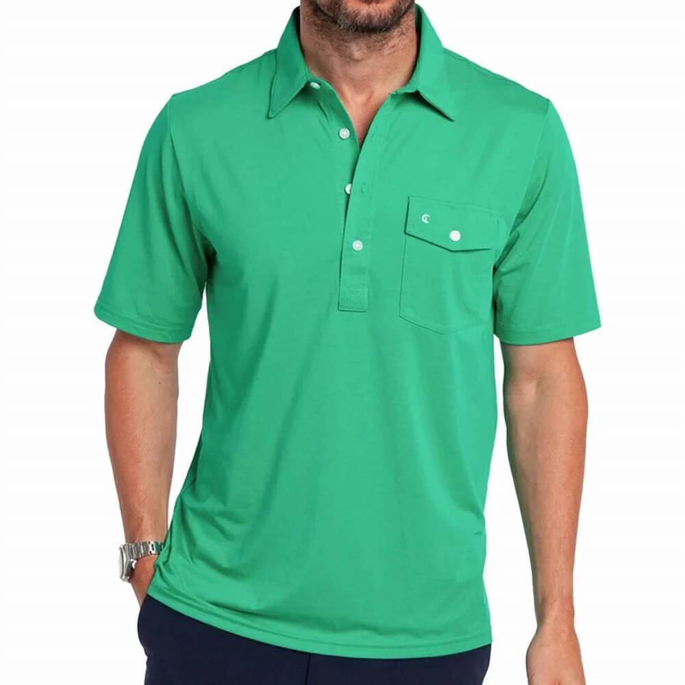 NEW CRIQUET men's performance players shirt in green